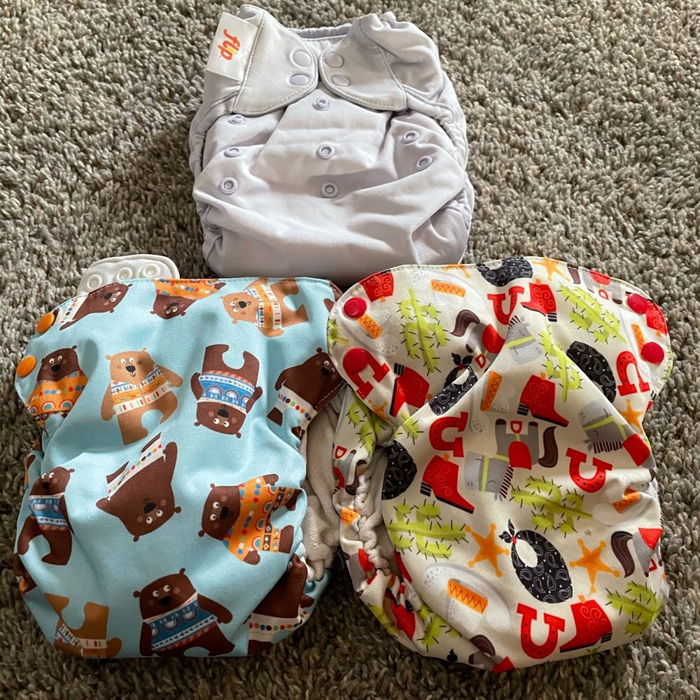 Blueberry simplex and flip cloth diapers